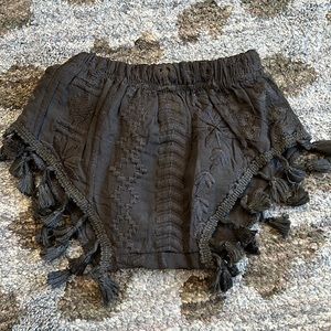 Black Fringe Short